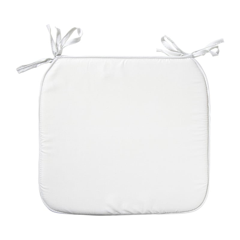 Tuinstoel kussen - beige - 38x41 cm