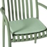 Tuinstoel kussen - groen - 38x41 cm