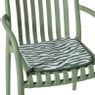 Tuinstoel kussen - zebraprint - 38x41 cm