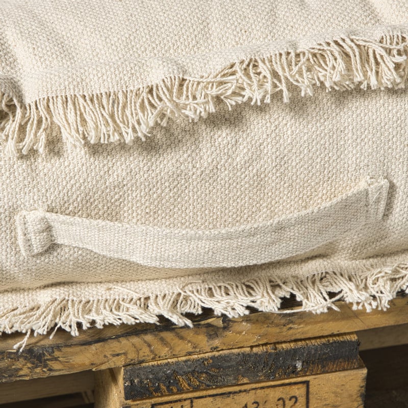 Palletkussens luxe 120x80 cm - beige - set van 2