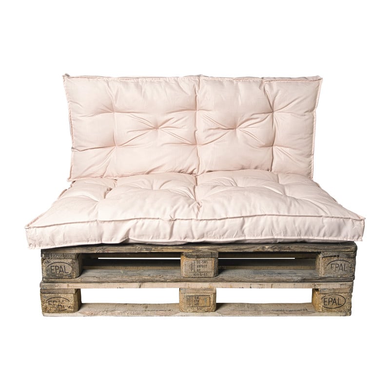 Palletkussens 120x80 cm - taupe - set van 2