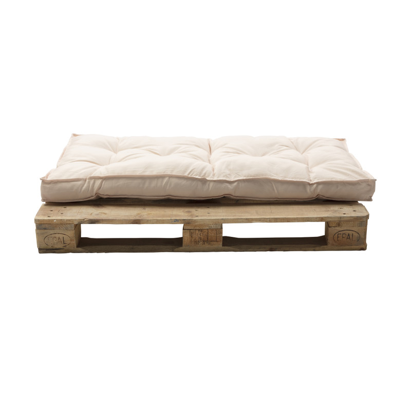 Palletkussens 120x80 cm - taupe - set van 2