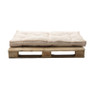 Palletkussens 120x80 cm - taupe - set van 2