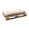 Palletkussens 120x80 cm - taupe - set van 2