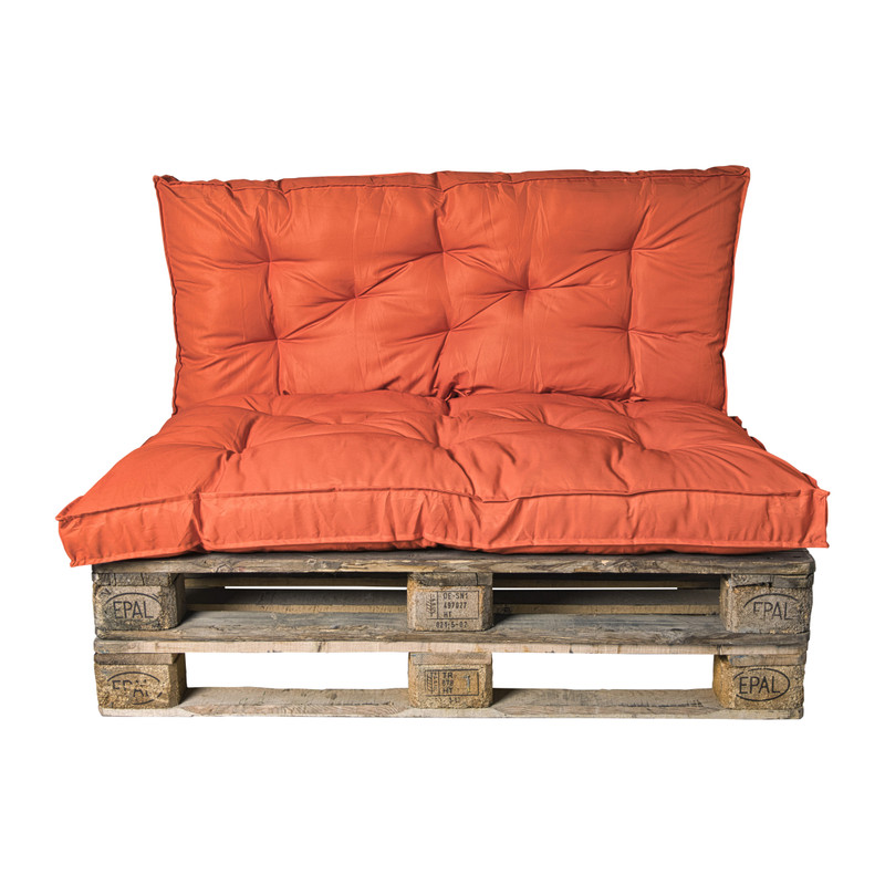 Palletkussens 120x80 cm - oranje - set van 2