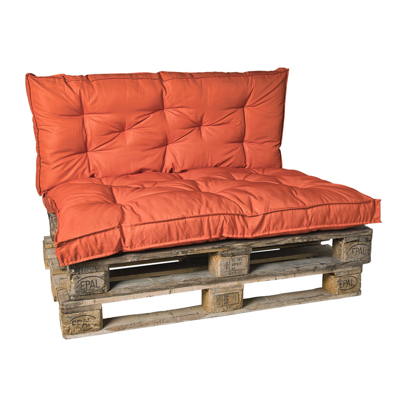 Palletkussens 120x80 cm - oranje - set van 2