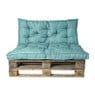 Palletkussens 120x80 cm - groen - set van 2