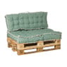 Palletkussens  luxe - groen - set van 2