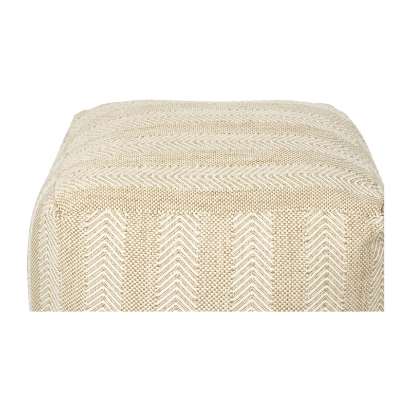 Buitenpoef gestreept - beige/bruin - 35x45x45 cm