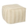 Buitenpoef gestreept - beige/bruin - 35x45x45 cm