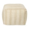 Buitenpoef gestreept - beige/bruin - 35x45x45 cm