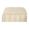 Buitenpoef gestreept - beige/bruin - 35x45x45 cm