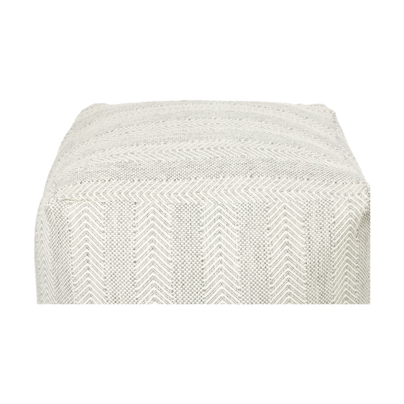 Buitenpoef gestreept - blauw/beige - 35x45x45 cm