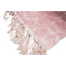Vloerkleed met franjes - 90x60 cm - roze 