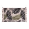 Vloerkleed met franjes - groen - 90x60 cm