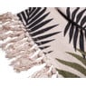 Vloerkleed met franjes - groen - 90x60 cm