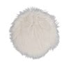 Imitatie bont kleedje - wit - ⌀ 32 cm