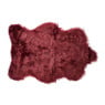 Imitatie bontkleedje - bordeauxrood - 60x90 cm