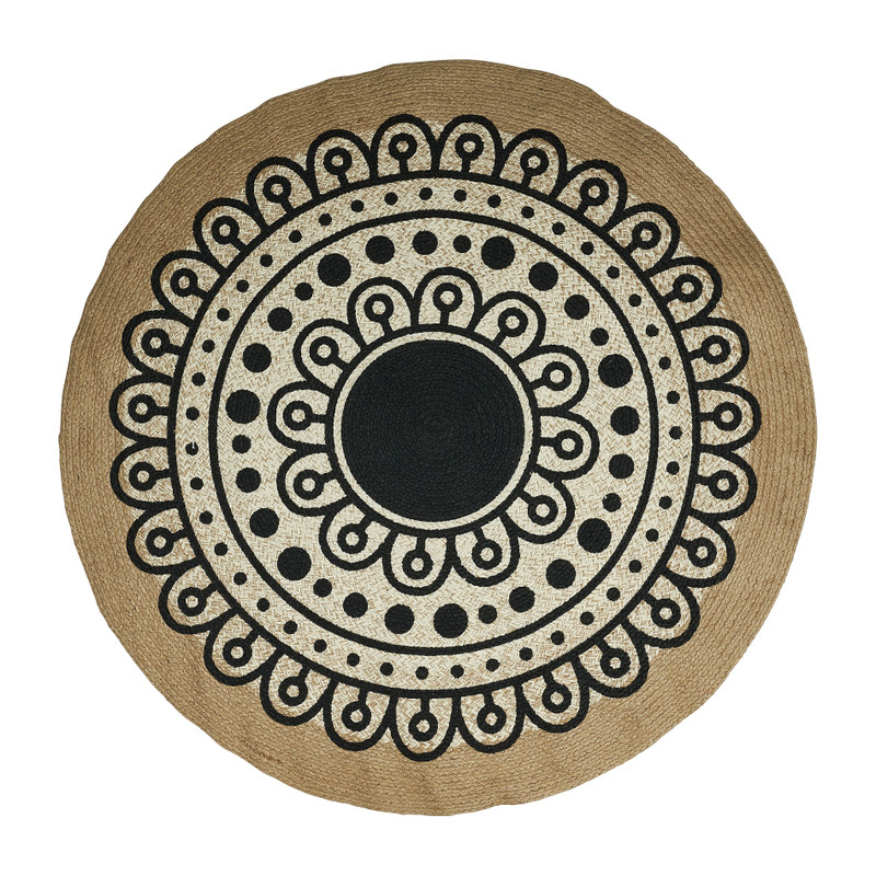 Vloerkleed mandala - rond - Ø120 cm