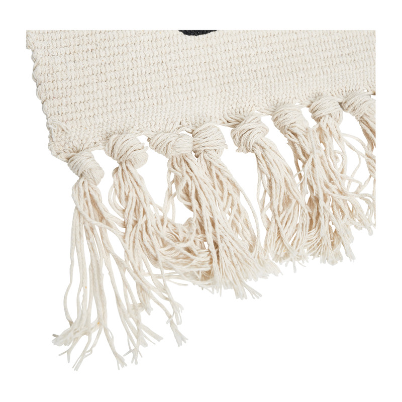 Vloerkleed olifant - naturel/zwart - 70x120 cm 
