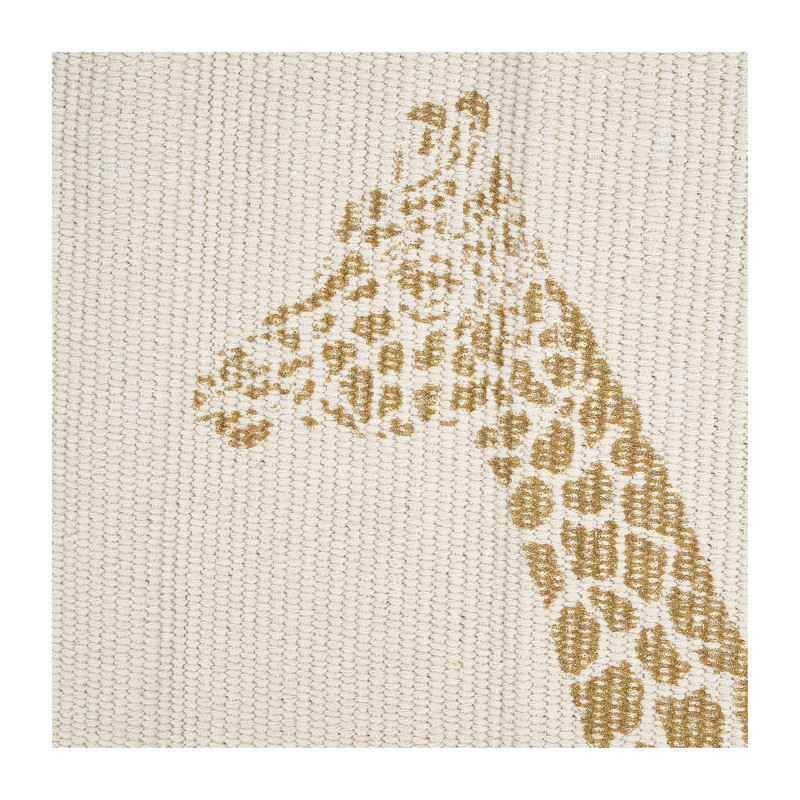 Vloerkleed giraffe - naturel/goud - 60x90 cm 