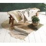 Vloerkleed giraffe - naturel/goud - 60x90 cm 