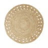 Vloerkleed riet - rond - ⌀120 cm 