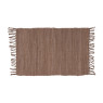 Vloerkleed chindi - bruin - 60x90 cm