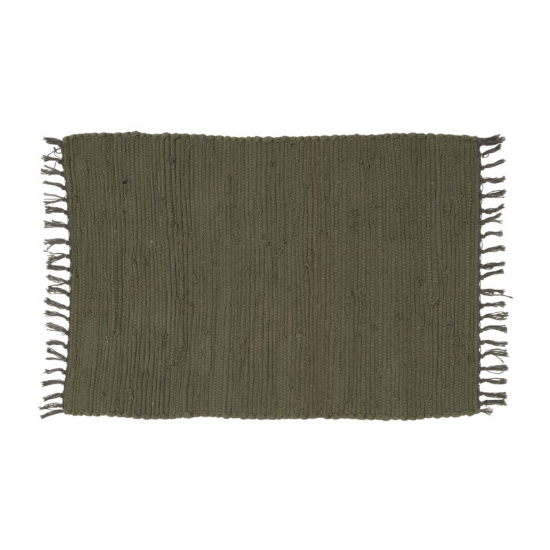 Vloerkleed chindi - groen - 60x90 cm