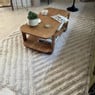 Vloerkleed zigzag - beige - 160x230 cm
