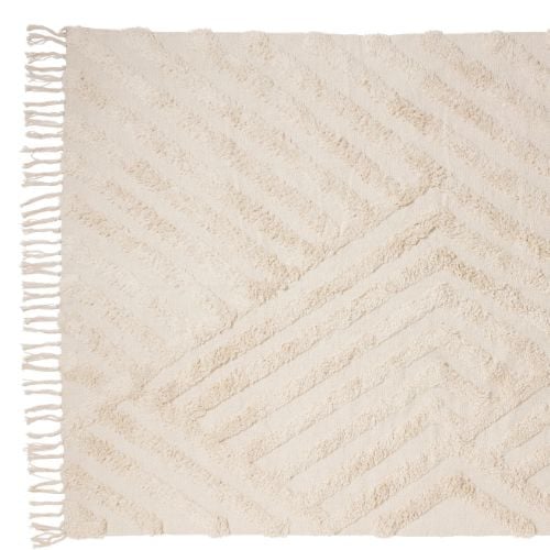 Vloerkleed zigzag - beige - 120x180 cm