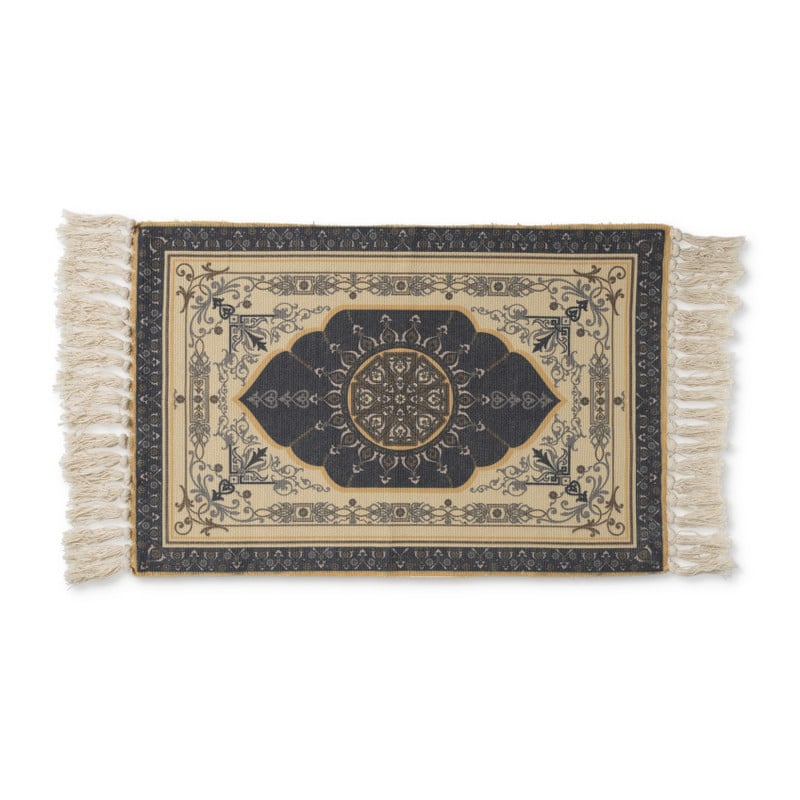 Vloerkleed brocante - blauw - 60x90 cm