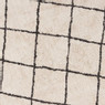 Vloerkleed berber rond - zwart/beige - ø120 cm