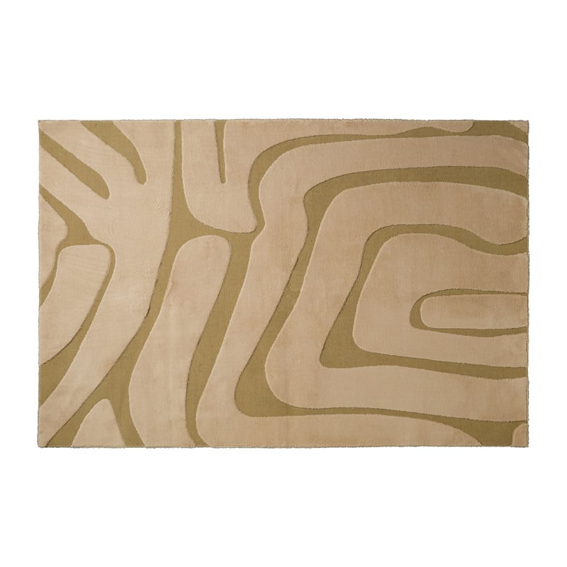 Vloerkleed Sherpa - beige/bruin - 120x180 cm