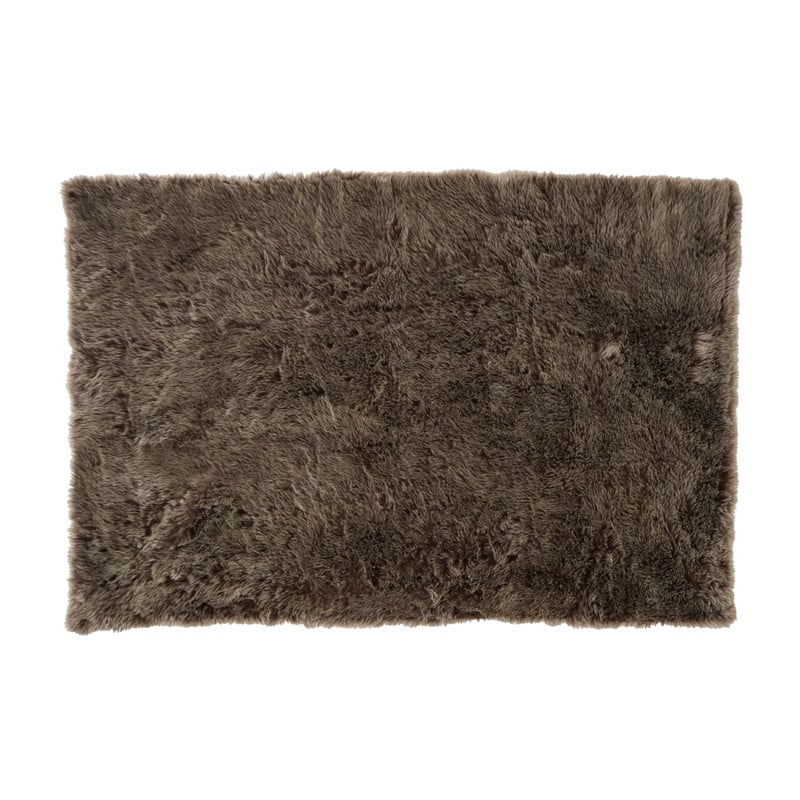 Vloerkleed hoogpolig - bruin - 120x180 cm