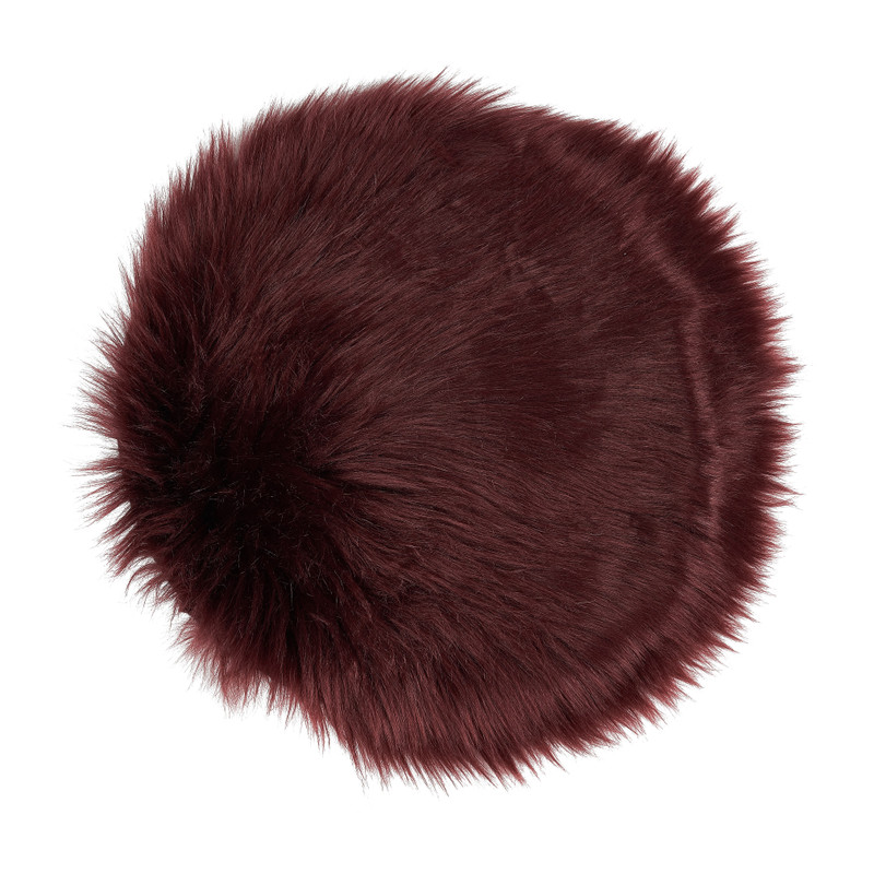 Bontkleedje rond - bordeauxrood - Ø32 cm