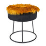 Bontkleedje rond - okergeel - Ø32 cm