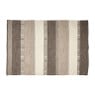 Vloerkleed wol - grijs/naturel - 180x120 cm