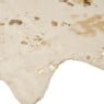 Vloerkleed koe glitter - naturel/goud - 90x130 cm