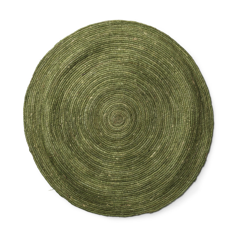 Vloerkleed groen - Ø87 cm