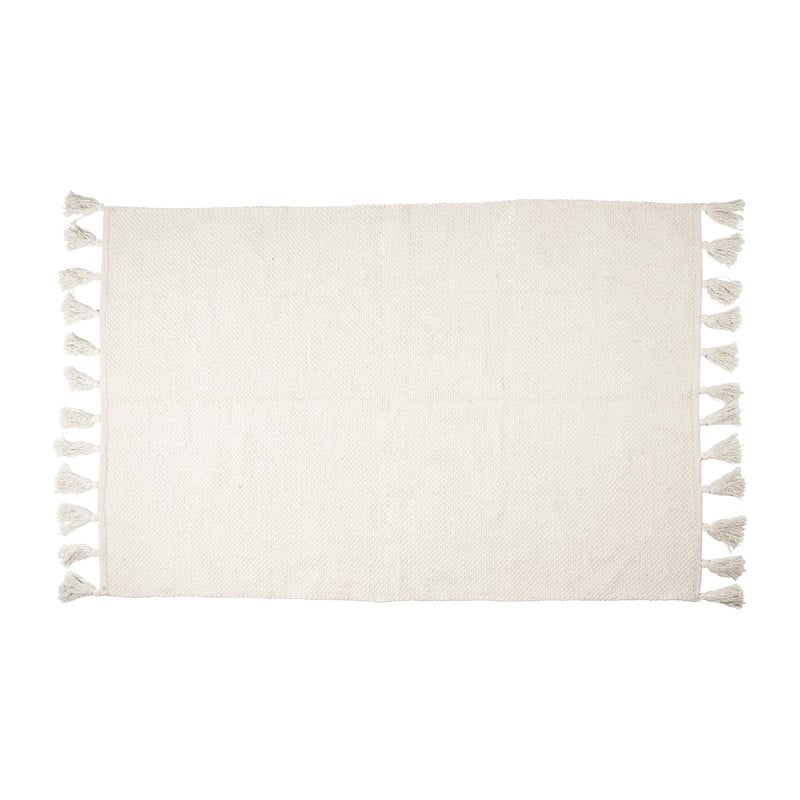 Vloerkleed met franjes - katoen - 120x180 cm