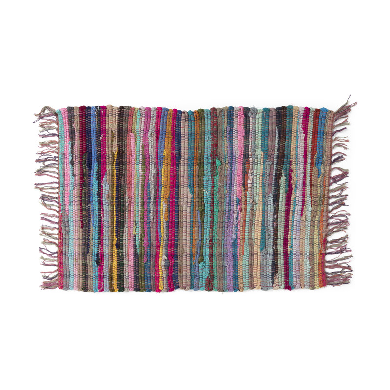 Vloerkleed regenboog - multikleur - 60x90 cm