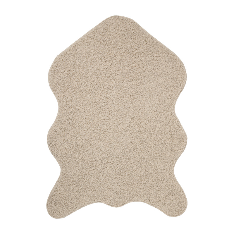 Imitatie schapenkleedje - naturel - 60x90 cm 