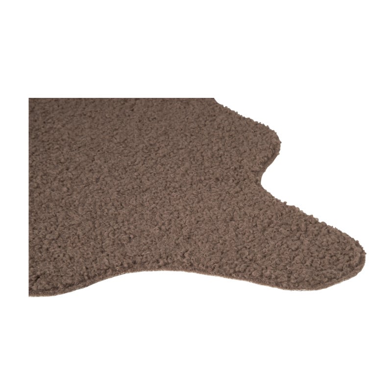 Imitatie schapenkleedje - bruin - 60x90 cm 