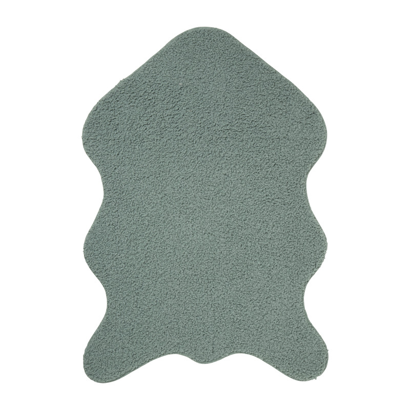Imitatie schapenkleedje - donkergroen - 60x90 cm 