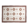 Vloerkleed azteken met rand - rood - 175x120 cm 