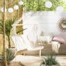 Vloerkleed riet - bruin - 87 cm