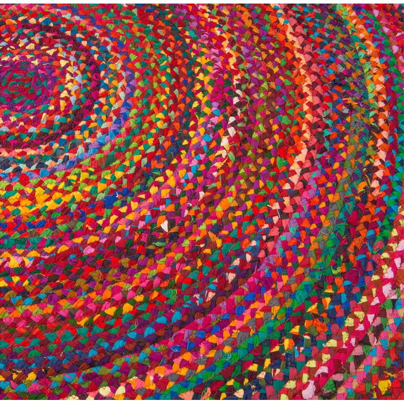 Vloerkleed gevlochten - rond - 150 cm