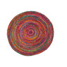 Vloerkleed gevlochten - rond - 150 cm