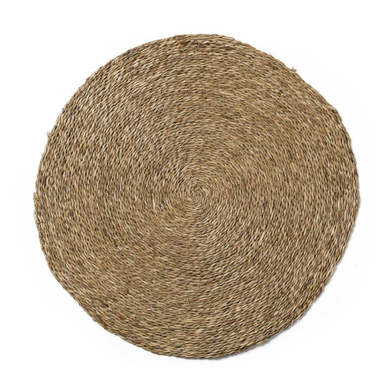 Vloerkleed zeegras - rond - ⌀80 cm 